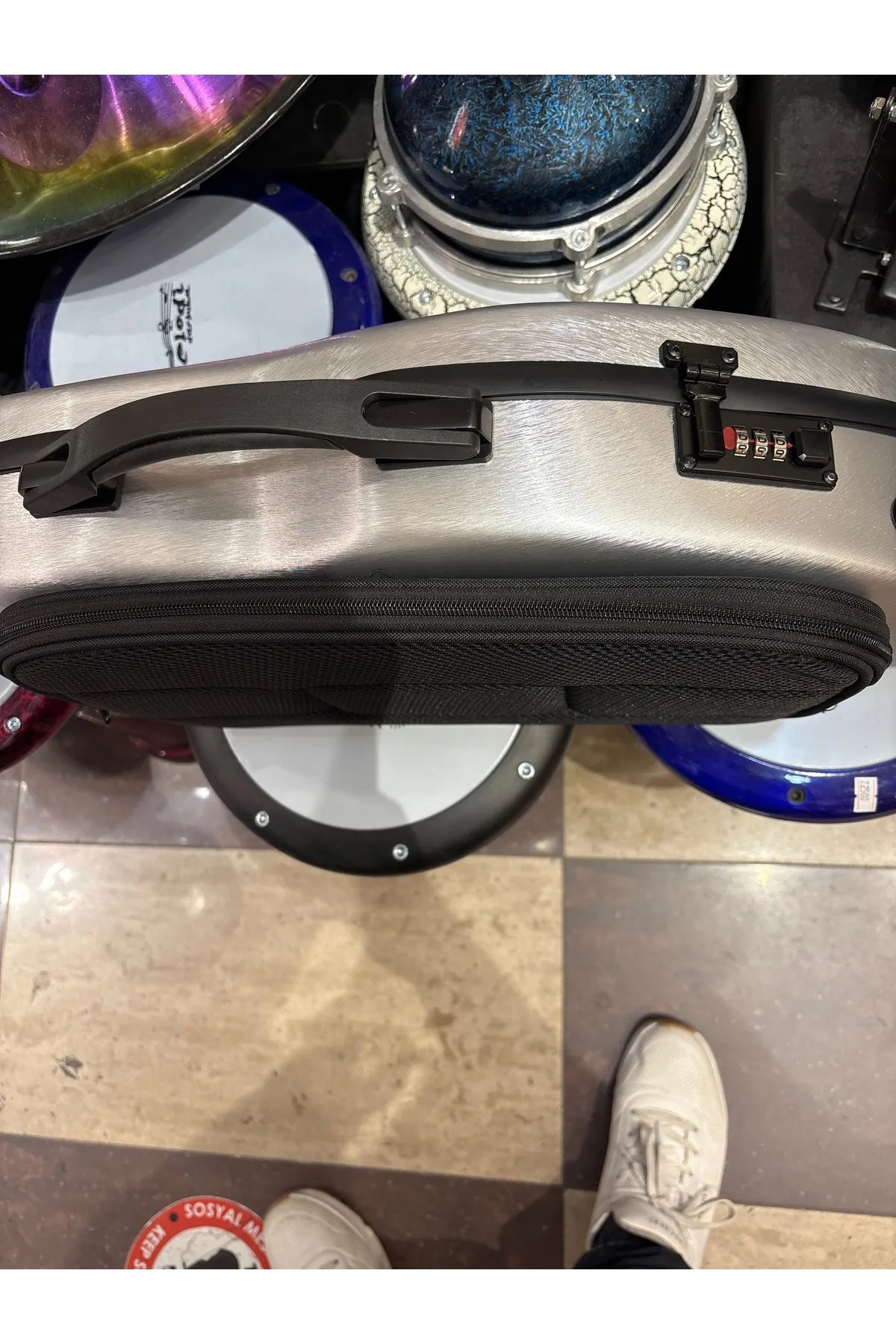 Keman Sert Kutu Taşıma Çantası Hardcase Fibercase