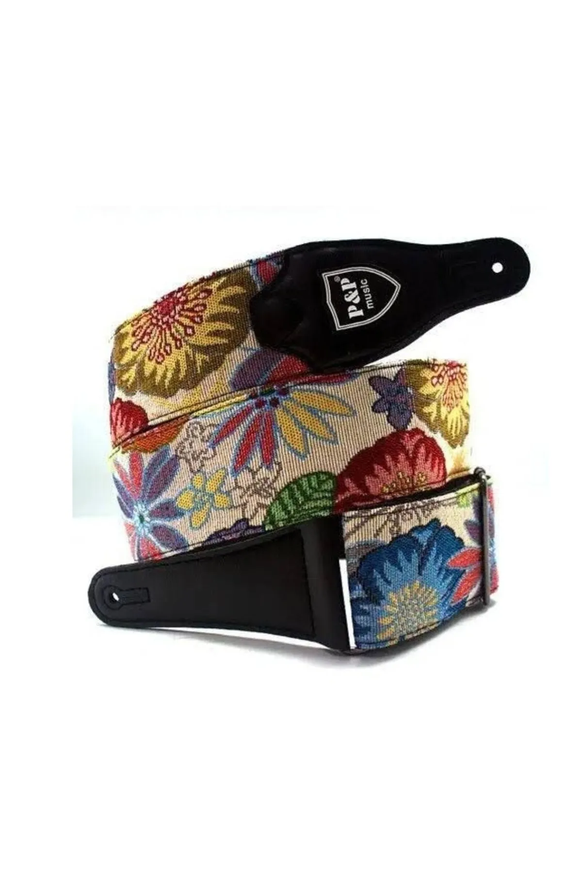 Gitar Askı Strap Çiçek Motifli