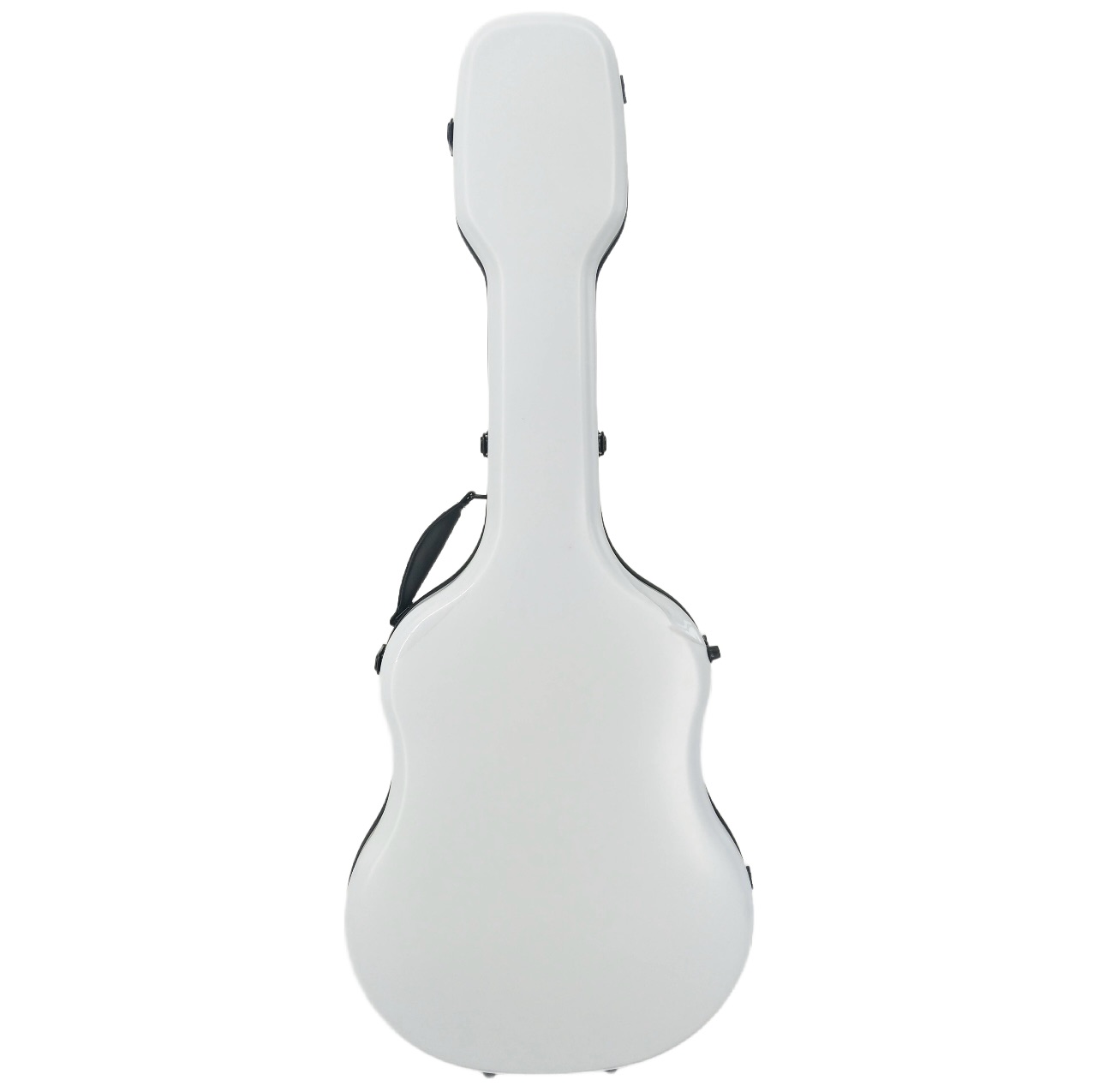 Klasik Gitar Sert Kutu Hardcase Fibercase Beyaz Renk