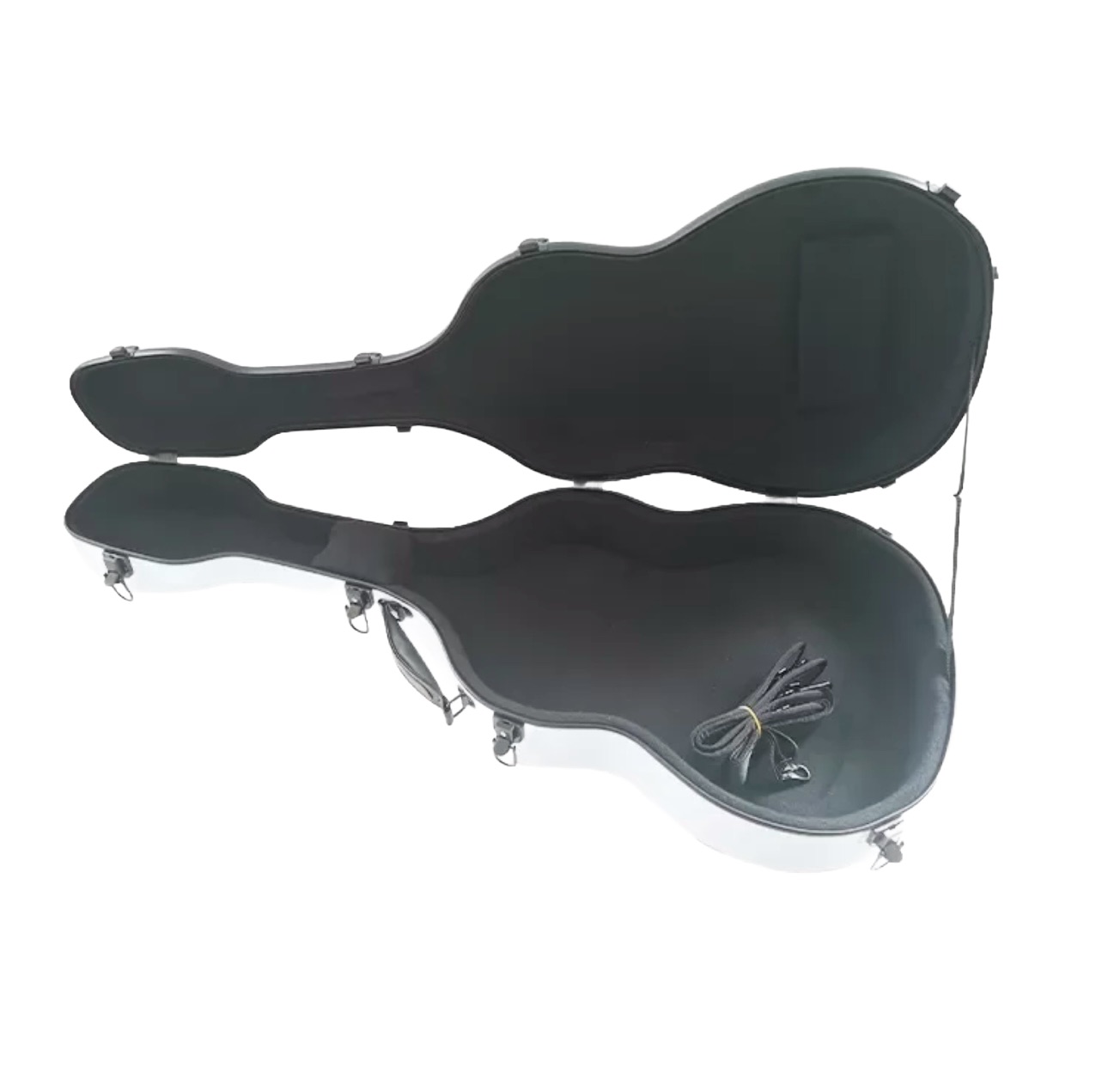 Klasik Gitar Sert Kutu Hardcase Fibercase Beyaz Renk