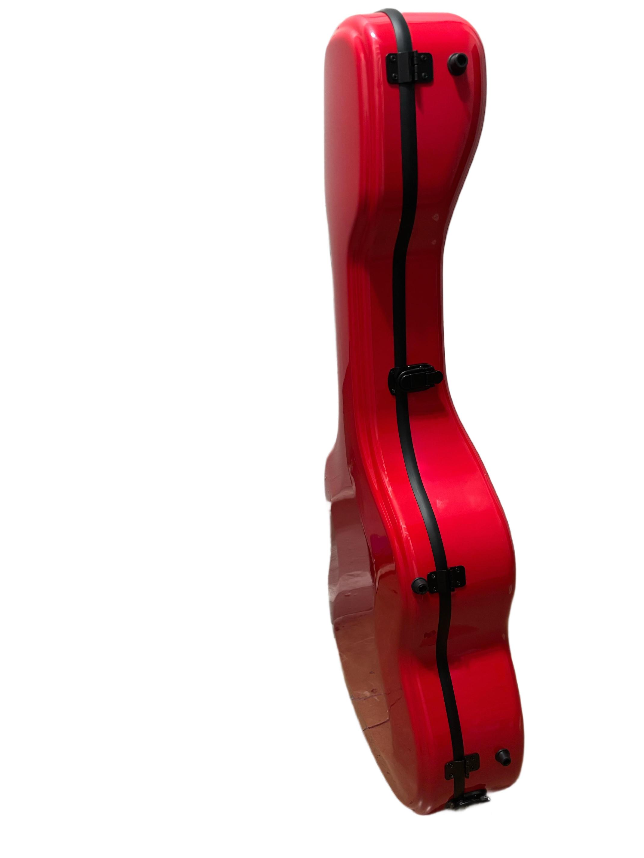 Klasik Gitar Sert Kutu Hardcase Fibercase Kırmızı Renk