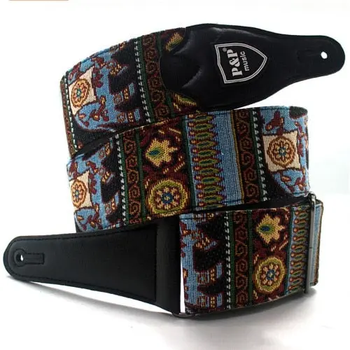 Gitar Askı Strap Fil Motifli