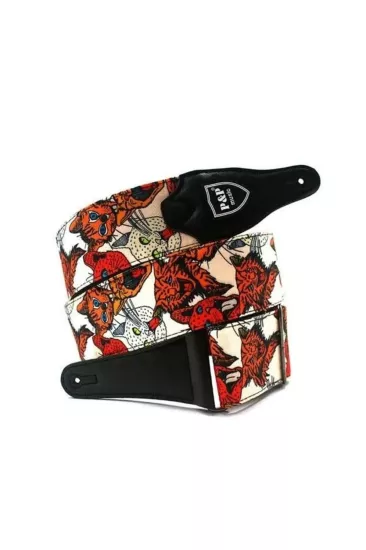 Gitar Askı Strap Kedi Motifli