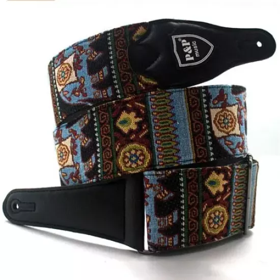 Gitar Askı Strap Fil Motifli